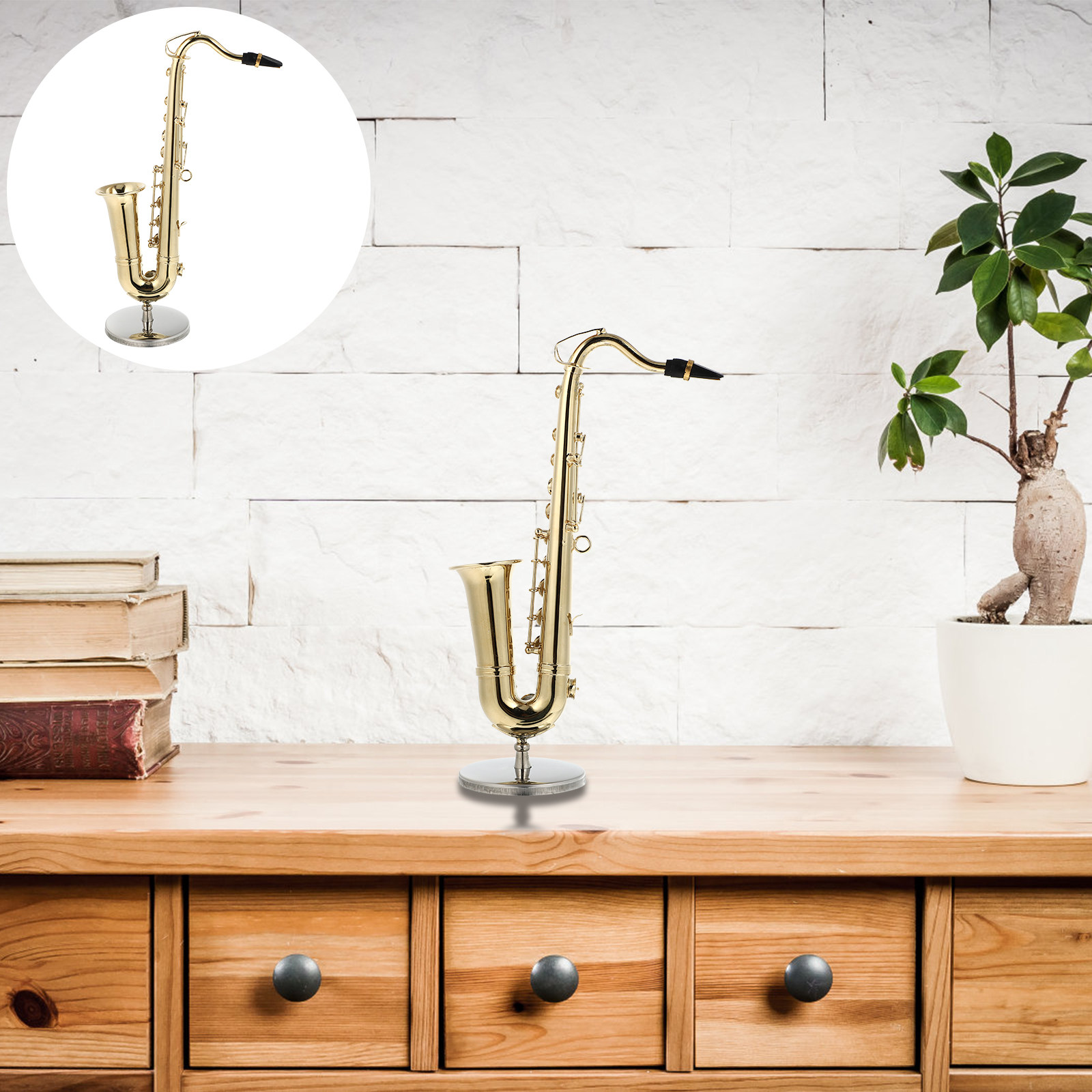 Musical Instrument Saxophone - 1Set Exquisite Realistic Miniature Saxophone Adornment