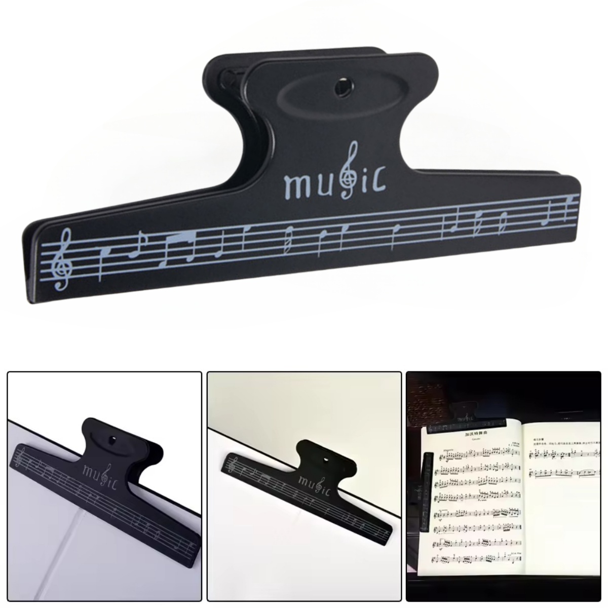 Musical Instrument Veena - Sheet Music Clips Book Page Note