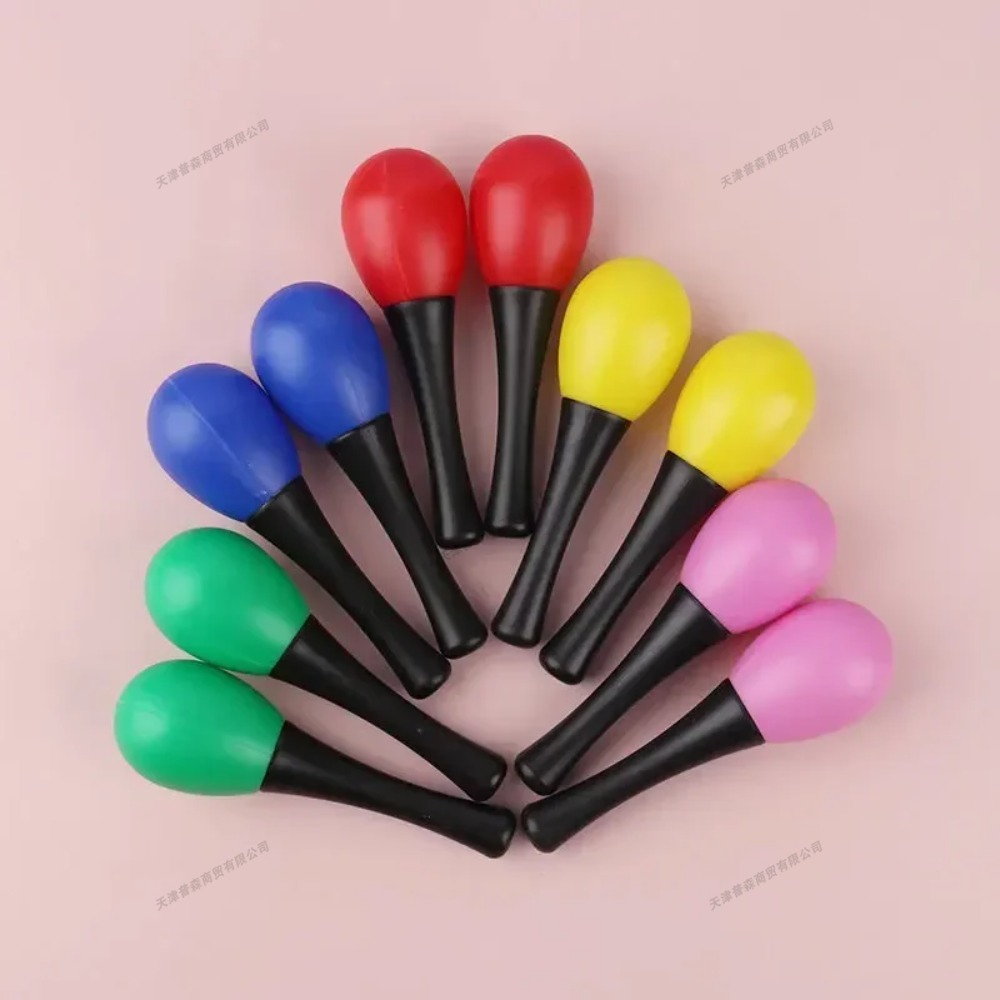 Musical Instrument Maraca - 10Pcs Baby Toys Chewable Sand Hammer