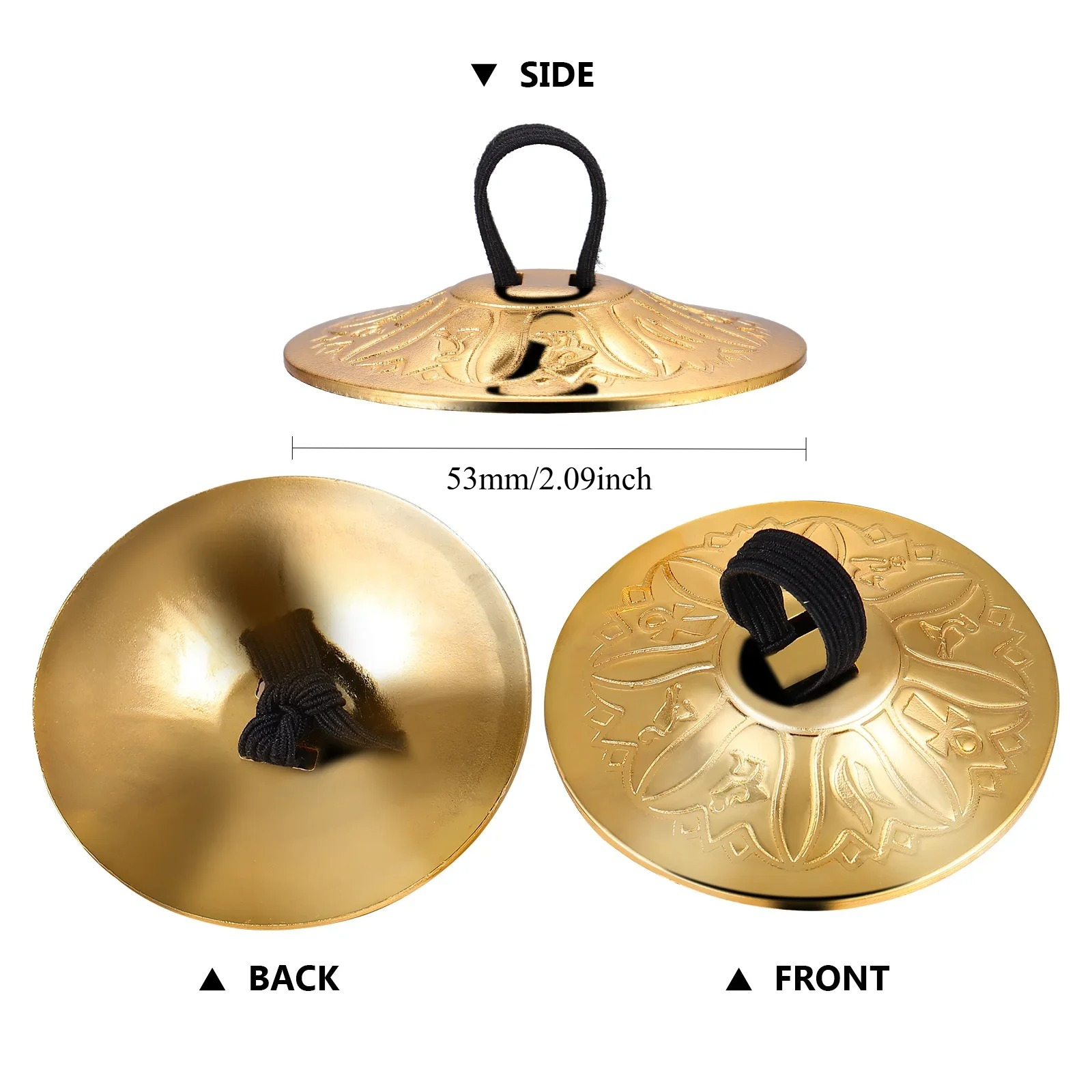 2/4Pcs Copper Finger Cymbals,  - Musical Instrument Zills recension och pris