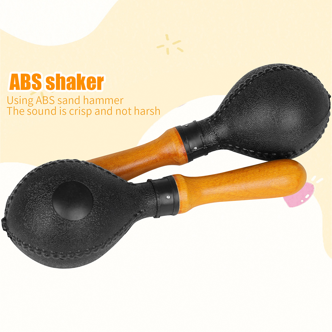 1 Pair of Maracas Shakers Ratt - Musical Instrument Maraca recension och pris