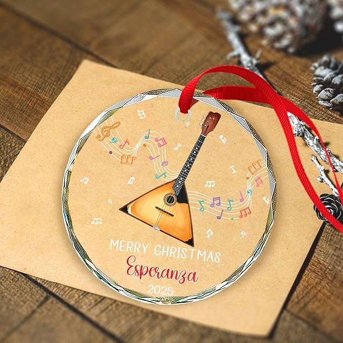 Balalaika Glass Ornament Chris - Musical Instrument Balalaika recension och pris
