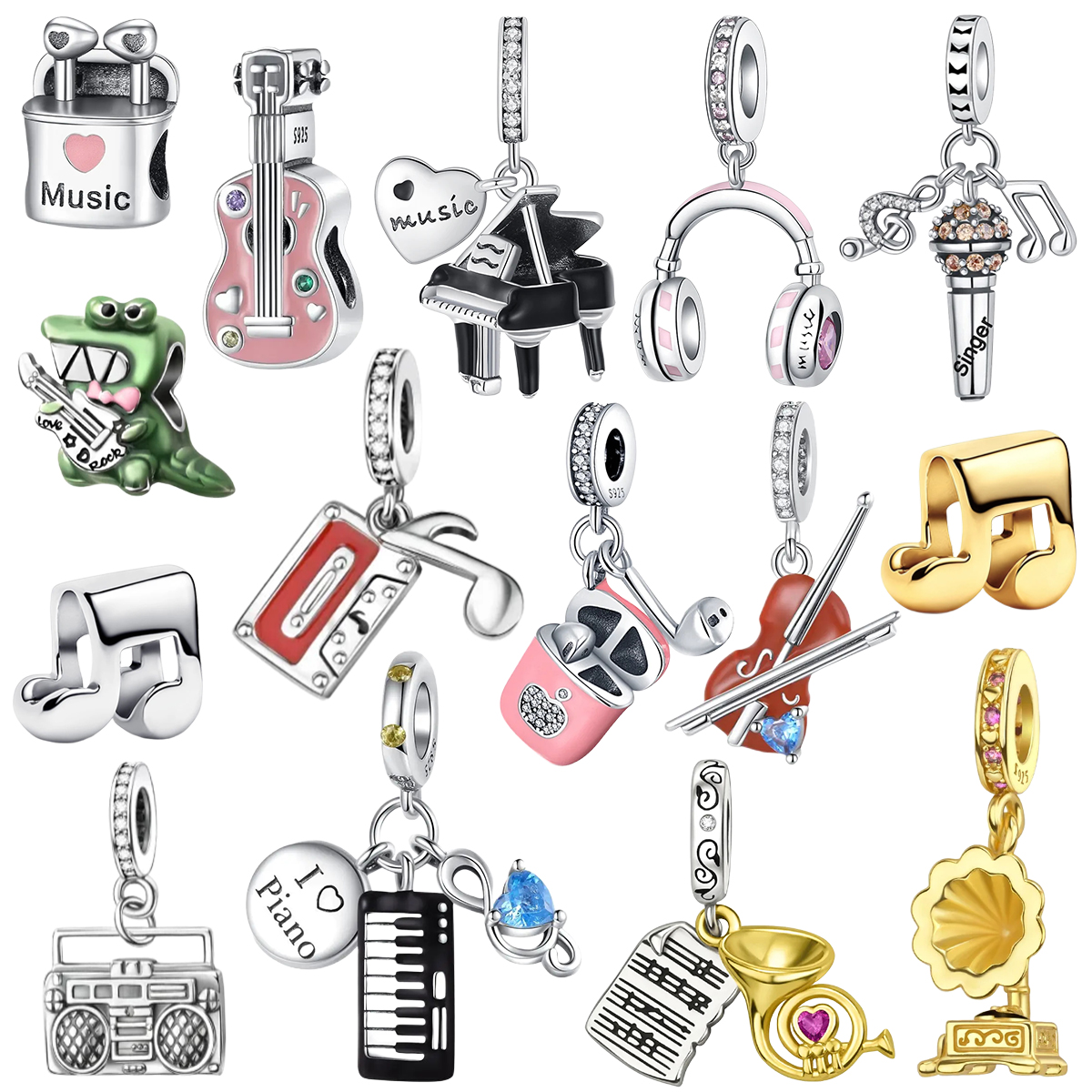 925 Sterling Silver Musical In - Musical Instrument Veena recension och pris