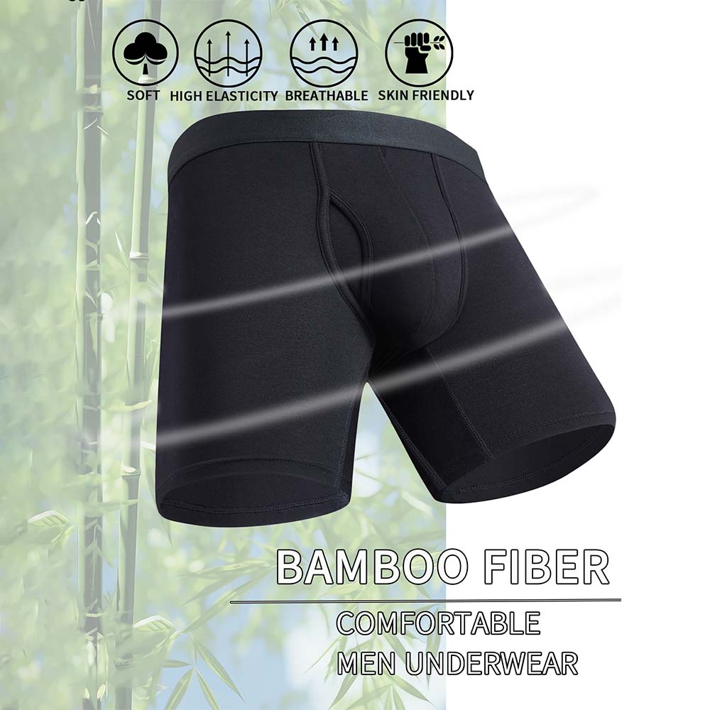 8Pcs Boxers man Black Long Box - Didgeridoo Bamboo recension och pris