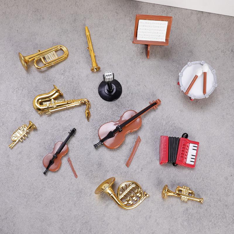 1 Set Home Decor Toy 1:12 Doll - Musical Instrument Saxophone recension och pris