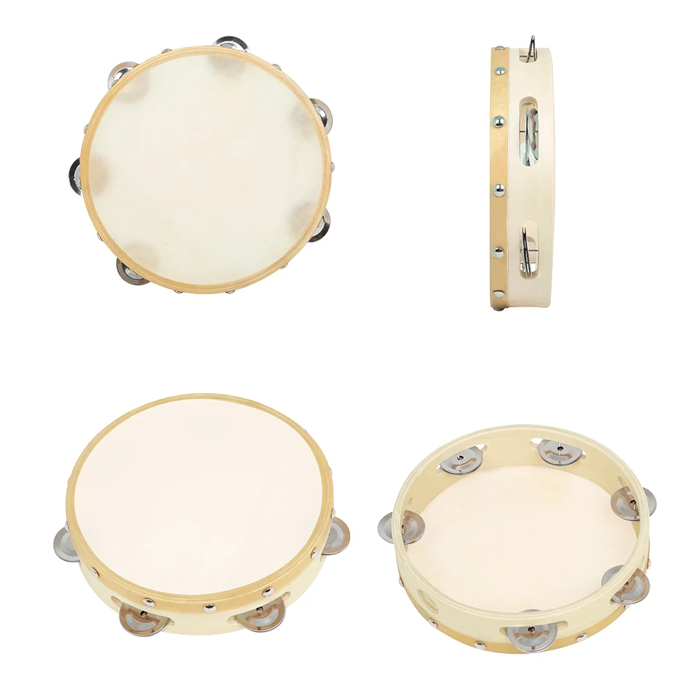 3Pcs/Set 6/8/10 Inches Cowhide - Tambourine Hand Drum recension och pris