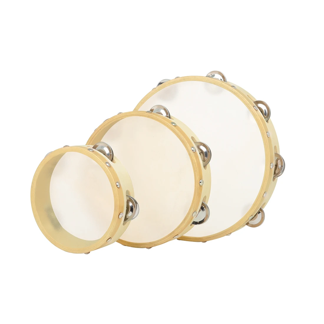 3Pcs/Set 6/8/10 Inches Cowhide - Tambourine Hand Drum recension och pris