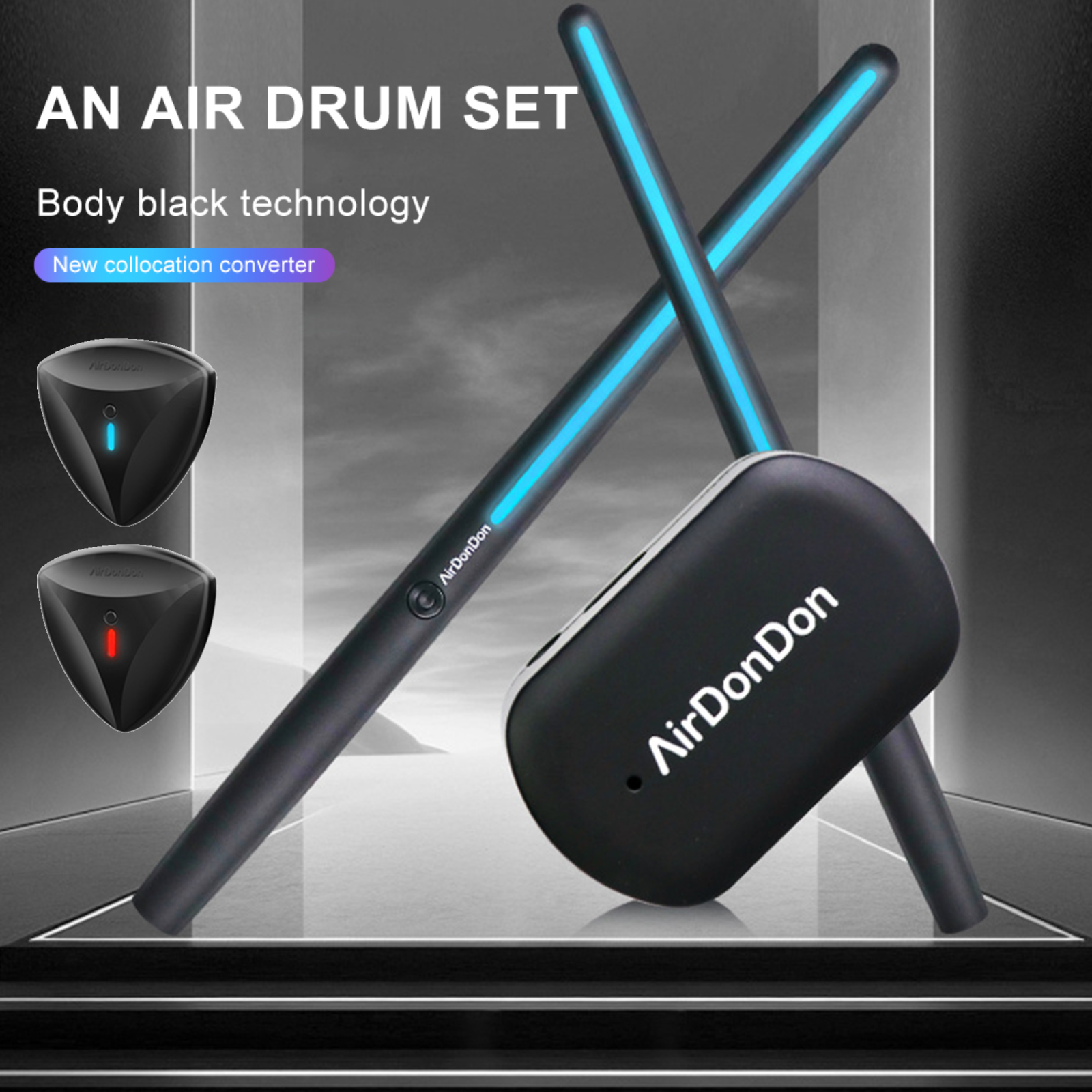 Air Drum Set Portable Air Drum - Musical Instrument Virtual recension och pris