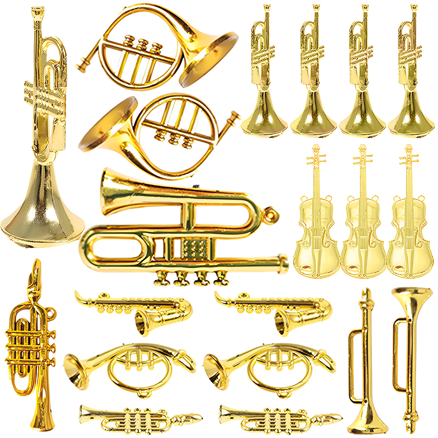 5/10pcs 2-7cm Mini Golden Musi - Musical Instrument Saxophone recension och pris