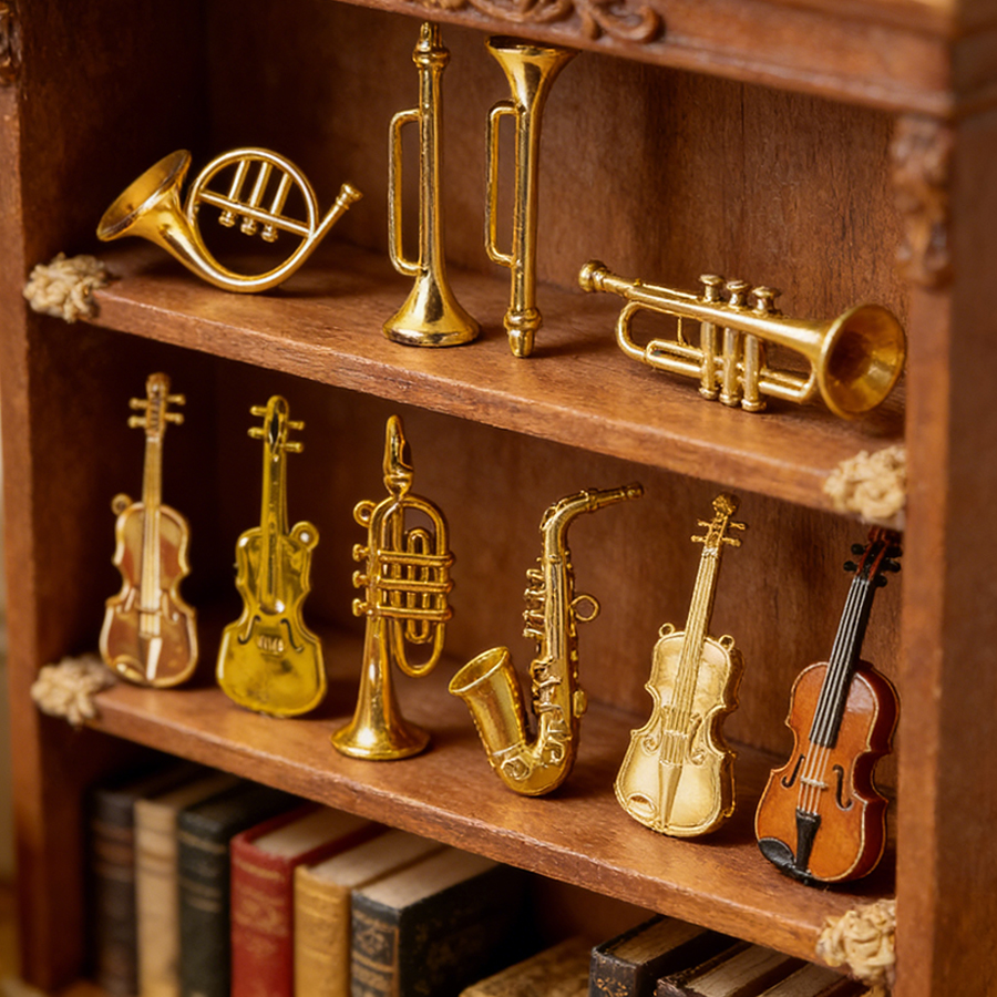 5/10pcs 2-7cm Mini Golden Musi - Musical Instrument Saxophone recension och pris