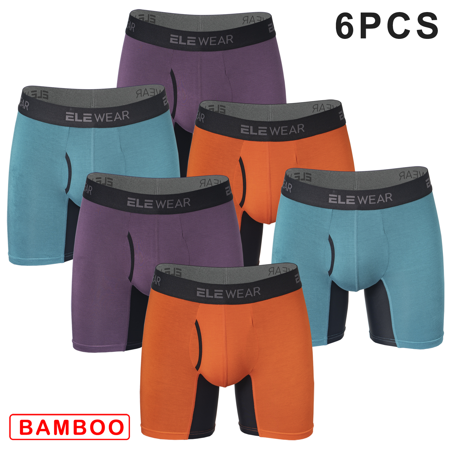 6 pcs Bamboo Men Underwear Wit - Didgeridoo Bamboo recension och pris