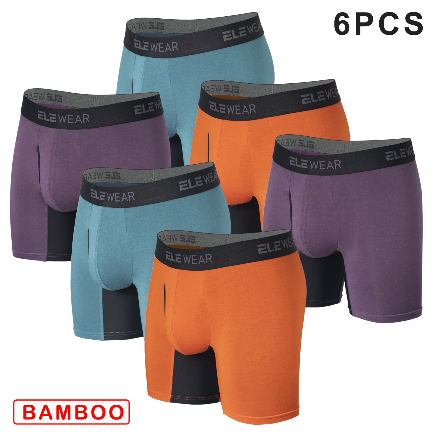 6 pcs Bamboo Men Underwear Wit - Didgeridoo Bamboo recension och pris