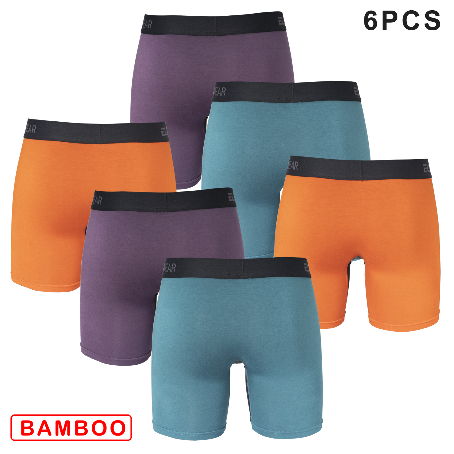 6 pcs Bamboo Men Underwear Wit - Didgeridoo Bamboo recension och pris