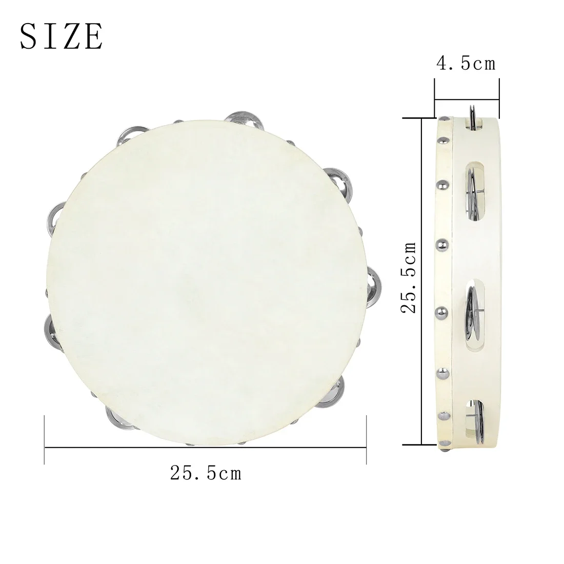 IRIN 10 Inches Tambourine Drum - Tambourine Hand Drum recension och pris