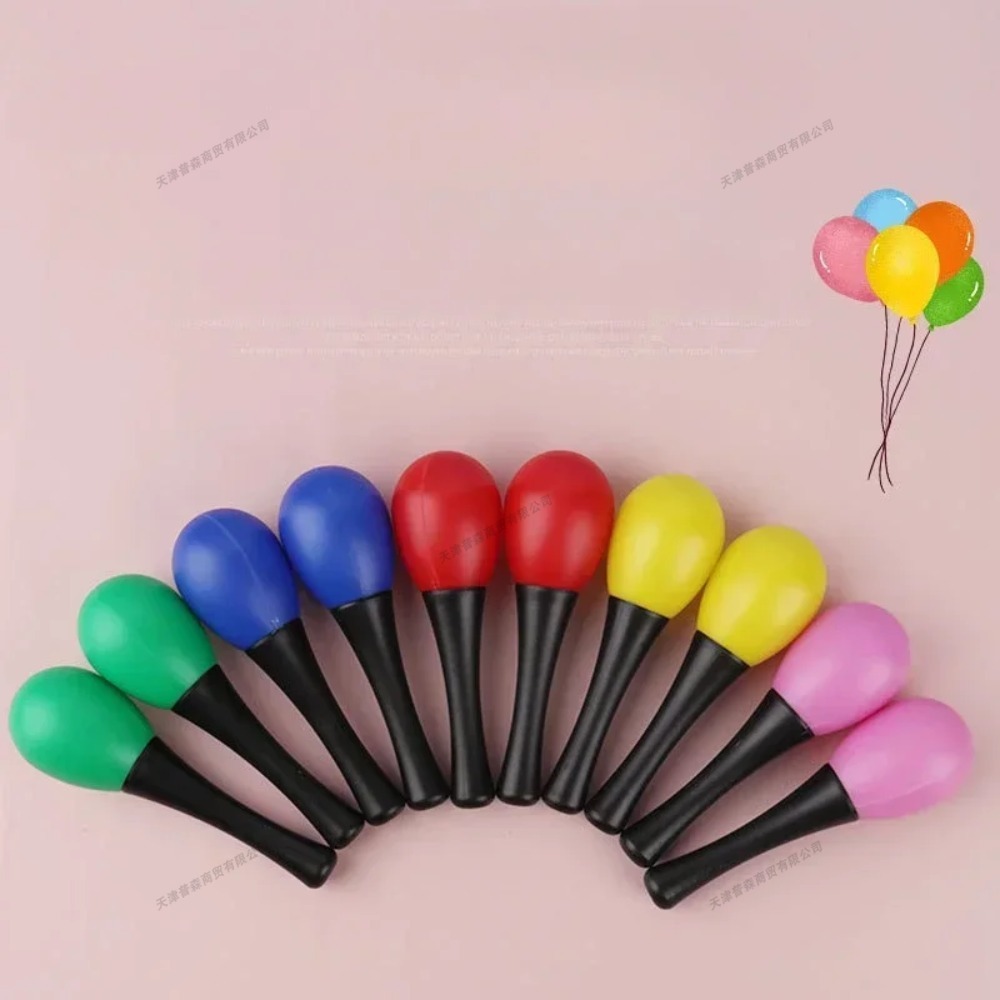 10Pcs Baby Toys Chewable Sand  - Musical Instrument Maraca recension och pris