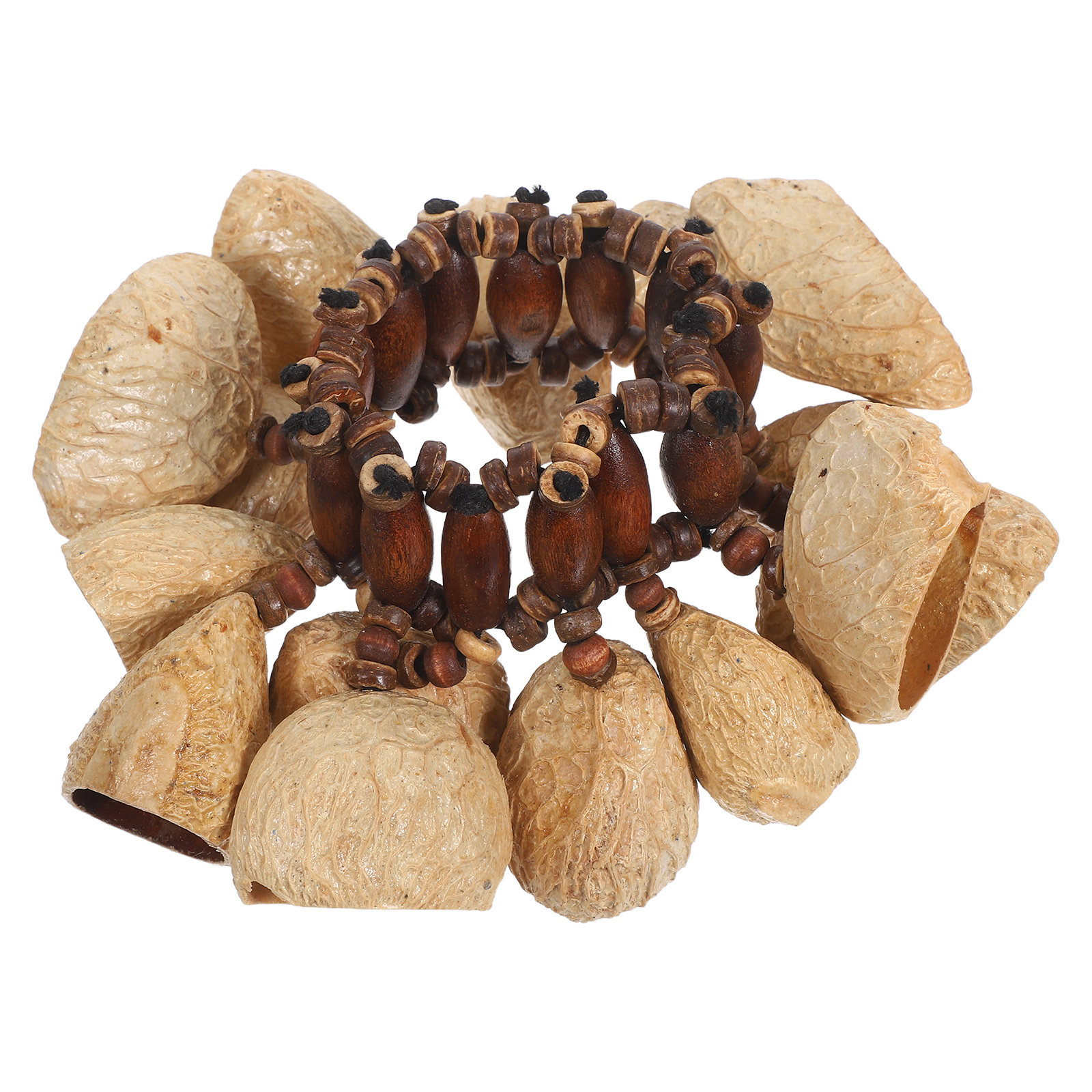 African Tribal Nut Shells Brac - Musical Instrument Maraca recension och pris