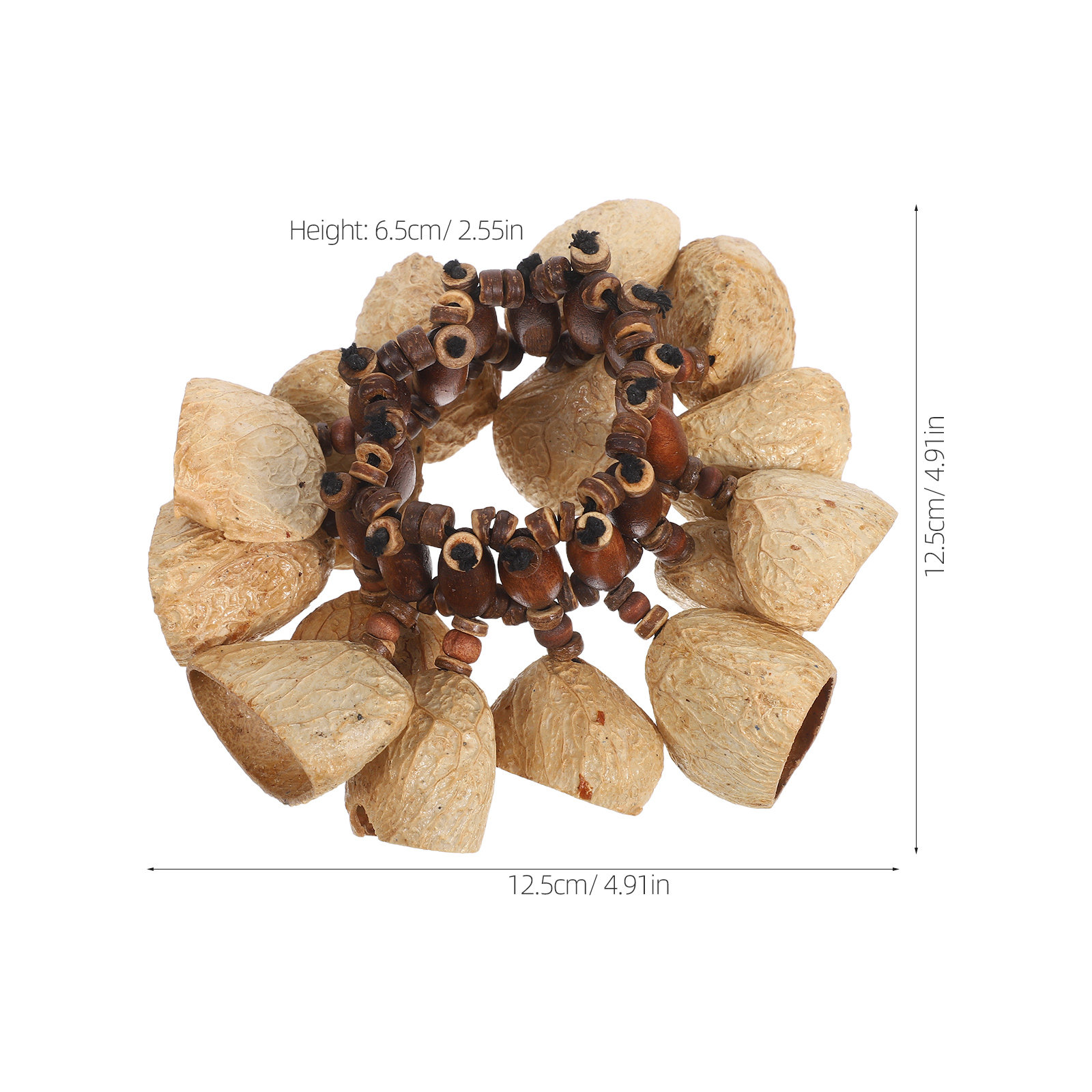 African Tribal Nut Shells Brac - Musical Instrument Maraca recension och pris
