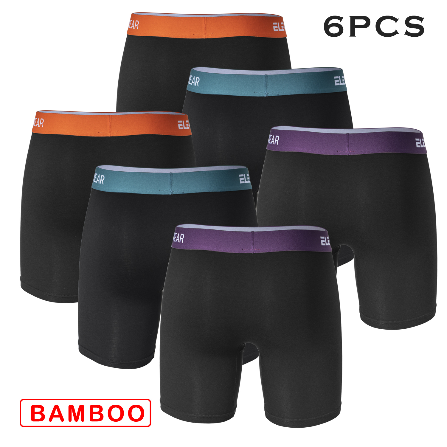 6 pcs Bamboo Men Underwear Wit - Didgeridoo Bamboo recension och pris
