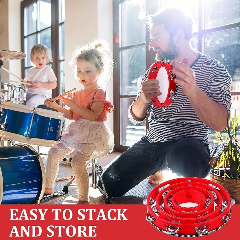 4/6/8/10 Inch Hand Held Drum W - Tambourine Hand Drum recension och pris